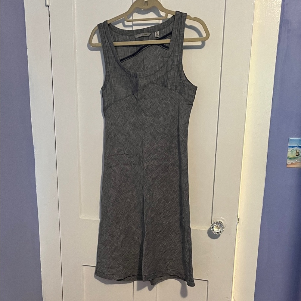 Horny Toad Charcoal linen Midi Dress